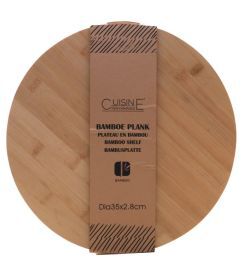 Bamboe Draaiplateau plank Ø35x2,8cm