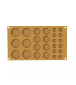 Silikomart Mould Pois cirkels