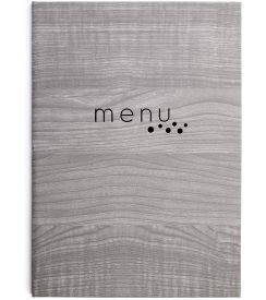 Lacor Menuboek Cassat A4 grijs 23x32cm
