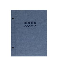 Lacor Menuboek Sandro A4 blauw 25,5x32cm 