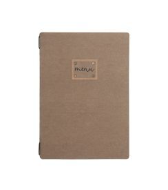 Lacor Menuboek Natural A5 16,5x23,5cm