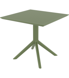 Siesta Tafel Outdoor Sky olijfgroen 80x80cm