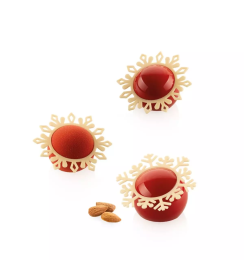 Silikomart Chocoladevorm Snowflake 3 (8x3ml)
