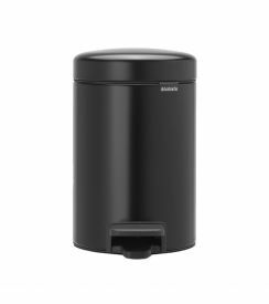 Brabantia Pedaalemmer Newicon mat zwart 3L 