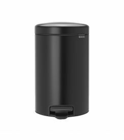 Brabantia Pedaalemmer Newicon mat zwart 12L 