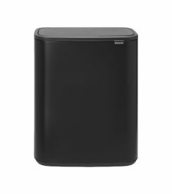 Brabantia Bo Touch Bin mat zwart 60L 