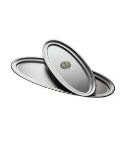 Inoxibar Ovale schotel met boord 60x27cm 