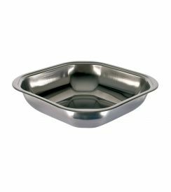 Inoxibar Fruit/broodmandje inox 17cm 