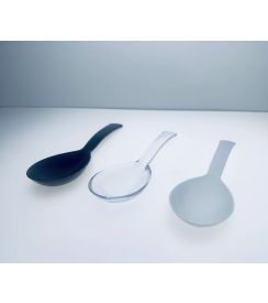 Gourmetlepel zwart 24cm | 10 stuks