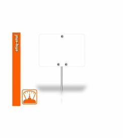 Etiq-Etal Etiket met inox prikker wit 7x10cm | 10 stuks