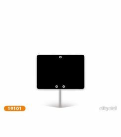Etiq-Etal Etiket met inox prikker zwart 5x7cm | 10 stuks