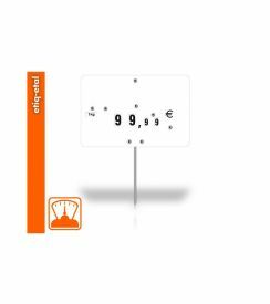 Etiq-Etal Etiket wit met wieltjes | 10 stuks