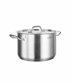 Inoxibar Halfhoge ketel met deksel 7,2L Ø24xH16cm  