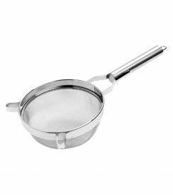 Inoxibar Sterke bouillonzeef ronde steel 14cm 