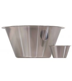 Linden Kom conisch inox 14L Ø405xH200mm
