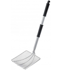 Schuimspaan vierkant inox zwart 30cm 