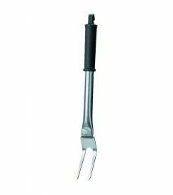 Saint Romain Vleesvork versterkt inox zwart handvat 40cm