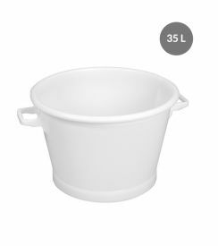Gilac Kuip plastic wit 35L Ø55cm