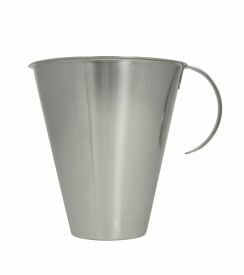 Linden Maatbeker met open handvat inox 2L 