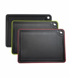 Snijplank Antislip zwart/rood 270x190x9mm