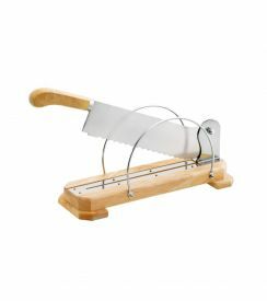 Broodmes op houten sokkel 35cm