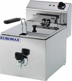 Euromax Friteuse Eco met aftapkraan 8L