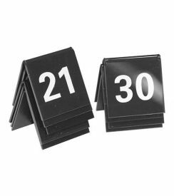 Tafelnummers zwart set 21-30