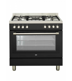 Beko | Fornuis vrijstaand multifunctioneel met oven | 4 gasbranders + 1 wok