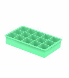 Dotz Silicone Ijsblokvorm kubus groen 3,3x3,3x3,3cm