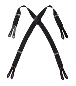 Segers Elastische bretels voor schort zwart L/XL
