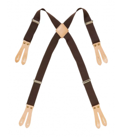 Segers Elastische bretels voor schort bruin L/XL
