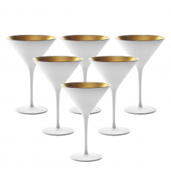 Stölzle Elements Cocktailglas wit-goud | 6 stuks