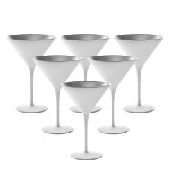 Stölzle Elements Cocktailglas wit-zilver | 6 stuks