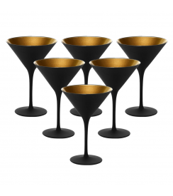 Stölzle Elements Cocktailglas zwart-goud | 6 stuks