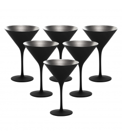Stölzle Elements Cocktailglas zwart-zilver 240ml | 6 stuks