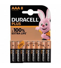 Duracell Batterijen Mainline Plus AAA | 8 stuks