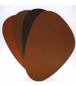 Placemat Stone zwart 45x33cm