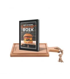 Bowls and Dishes Set Puur Hout Steakplank 35cm + Hamburgerboek