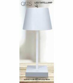 Tafellamp LED wit H26cm