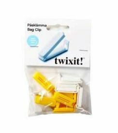 Twixit Clips mini wit-geel 4cm | 10 stuks