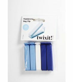 Twixit Medium clips lichtblauw-blauw-wit 8cm | 5 stuks