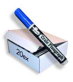 Etiq-Etal Krijtviltstift klein model blauw | 20 stuks