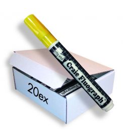 Etiq-Etal Krijtviltstift klein model geel | 20 stuks